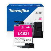 Kompatibel zu Brother LC-521M Magenta Druckerpatrone (~500 Seiten)