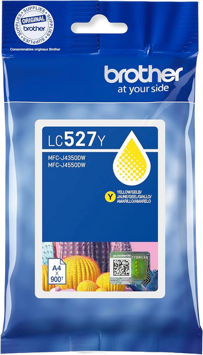 Original Brother LC-527Y Gelb Druckerpatrone (~900 Seiten)