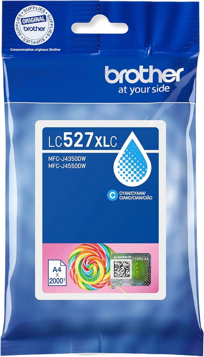 Original Brother LC-527 XL C Cyan Druckerpatrone (~2000...