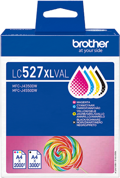 Original Brother LC-527XLVAL Druckerpatronen BK C M Y...