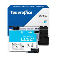 Kompatibel zu Brother LC-527C Cyan Druckerpatrone (~900 Seiten)