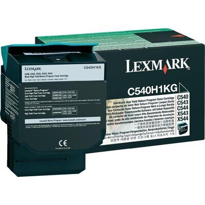 Original Lexmark C540H1KG Toner Schwarz (~2500 Seiten)