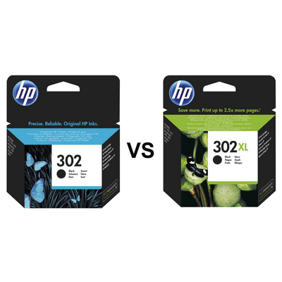 HP 302 vs HP 302XL &ndash; Unterschiede bei Reichweite...