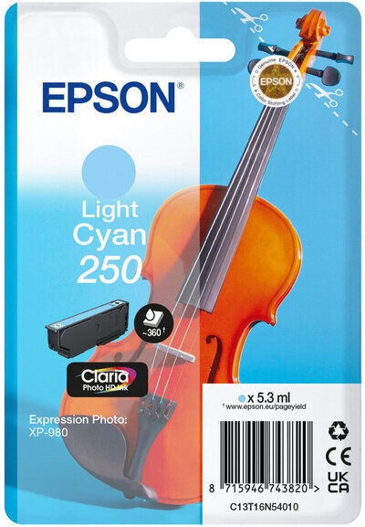 Original Epson 250 C13T16N54010 Cyan (hell)...