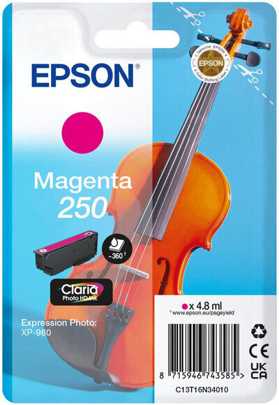 Original Epson 250 C13T16N34010 Magenta Druckerpatrone...