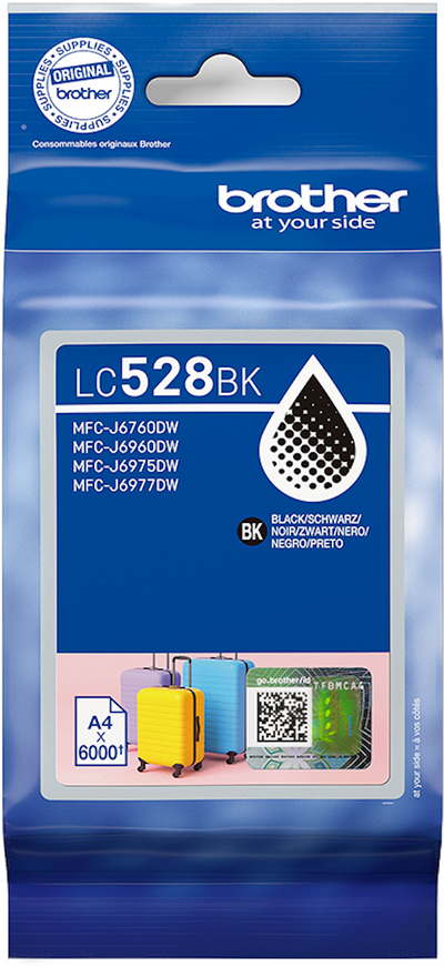 Original Brother LC-528BK Schwarz Druckerpatrone (~6000...
