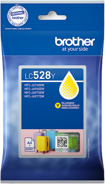 Original Brother LC-528Y Gelb Druckerpatrone (~5000 Seiten)