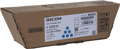 Original Ricoh 842649 P-C375H Toner Cyan (~10.000 Seiten)