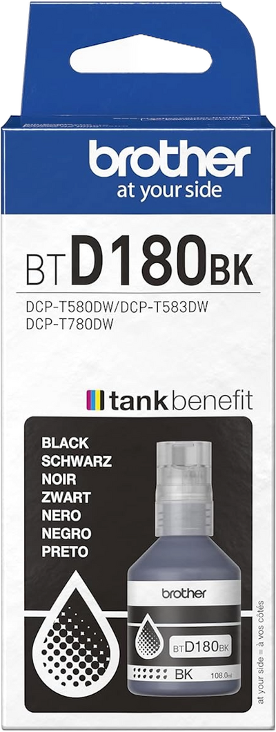 Original Brother BTD180BK Tinte Schwarz (108ml)