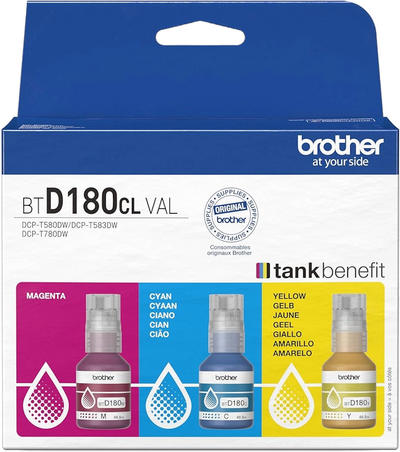 Original Brother BTD180CLVAL Tinte 4er Set Multipack...