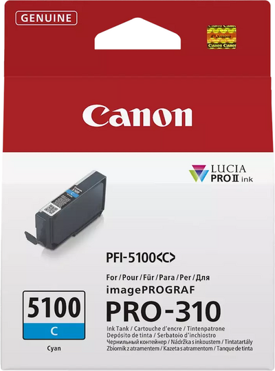 Original Canon PFI-5100 C Cyan 6953C001 Tintenpatrone (14ml)