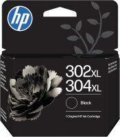 Original HP 302XL/304XL B7RT9AE BK Schwarz XL Druckerpatrone (~300 Seiten)