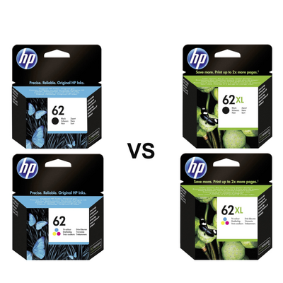 HP 62 vs HP 62XL &ndash; Unterschiede bei Reichweite und...