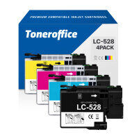 Kompatibel zu Brother LC-528 Druckerpatronen BK C M Y Multipack