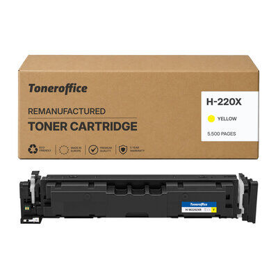 HP 220X W2202X Premium Recycling-Toner Gelb (ca. 5.500...