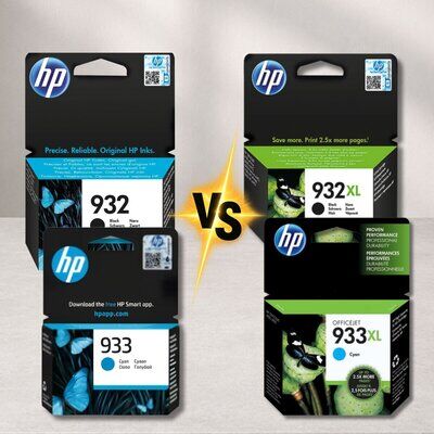 HP 932 / 933 vs HP 932XL / 933XL &ndash; Unterschiede bei...