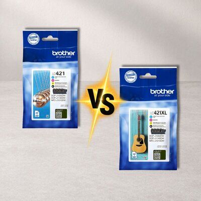Brother LC-421 vs Brother LC-421XL &ndash; Unterschiede...