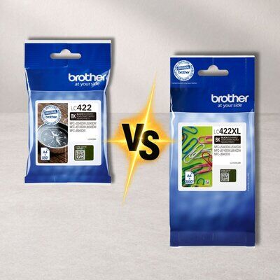 Brother LC-422 vs Brother LC-422XL &ndash; Unterschiede...