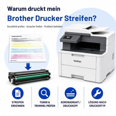 Brother Drucker druckt Streifen &ndash; Ursachen &amp;...