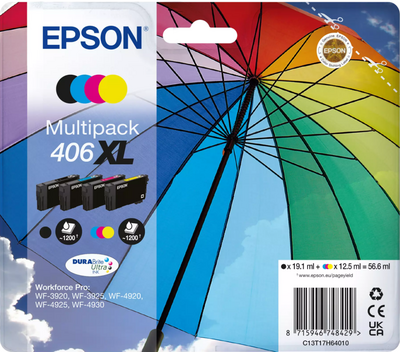 Original Epson 406XL C13T17H64010 Multipack 4...